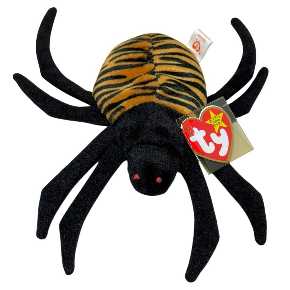 Vintage TY Beanie Baby Spinner the Spider 1996 with Tags